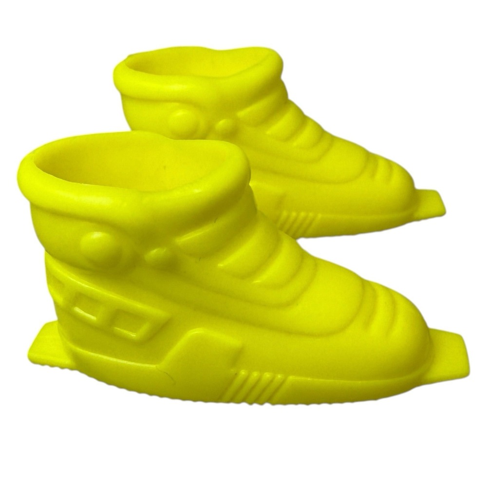 Ken Doll Yellow Ski Boots Hard Plastic Mattel Barbie Doll Boy Shoes